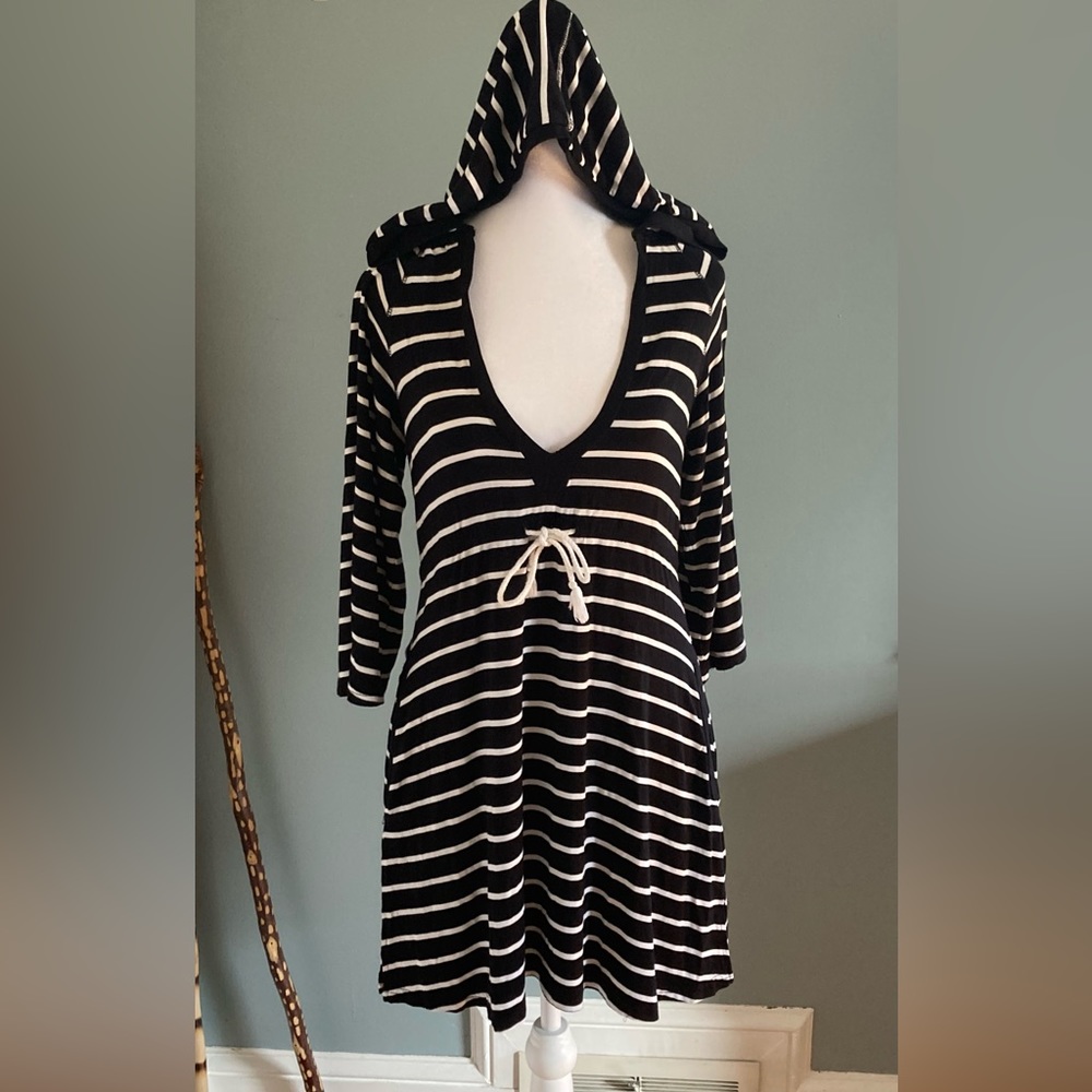 Striped Swimsuit Coverup